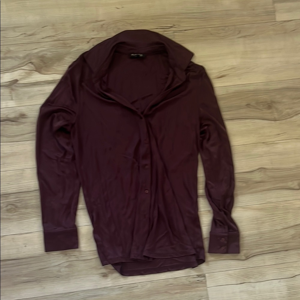 Massimo Dutti Rich Plum Shirt